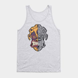 Half and Half Tribal Tiki Tank Top